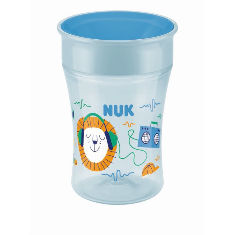 Tasse Magic Cup 360 silicone 8 m+ NUK Vert