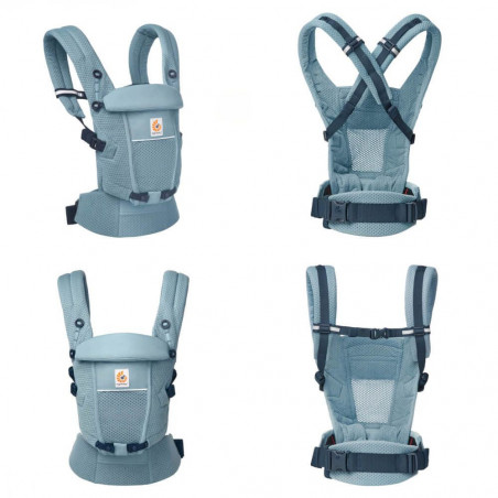 Porte bébé Adapt SoftFlex™ Mesh ERGOBABY Bleu ardoise