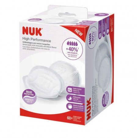 Lot de 60 coussinets d'allaitement Hight performance NUK