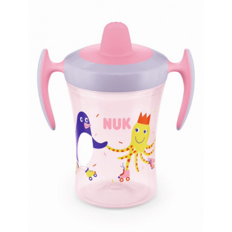 Tasse Trainer Cup avec poignées 6m+ NUK Rose