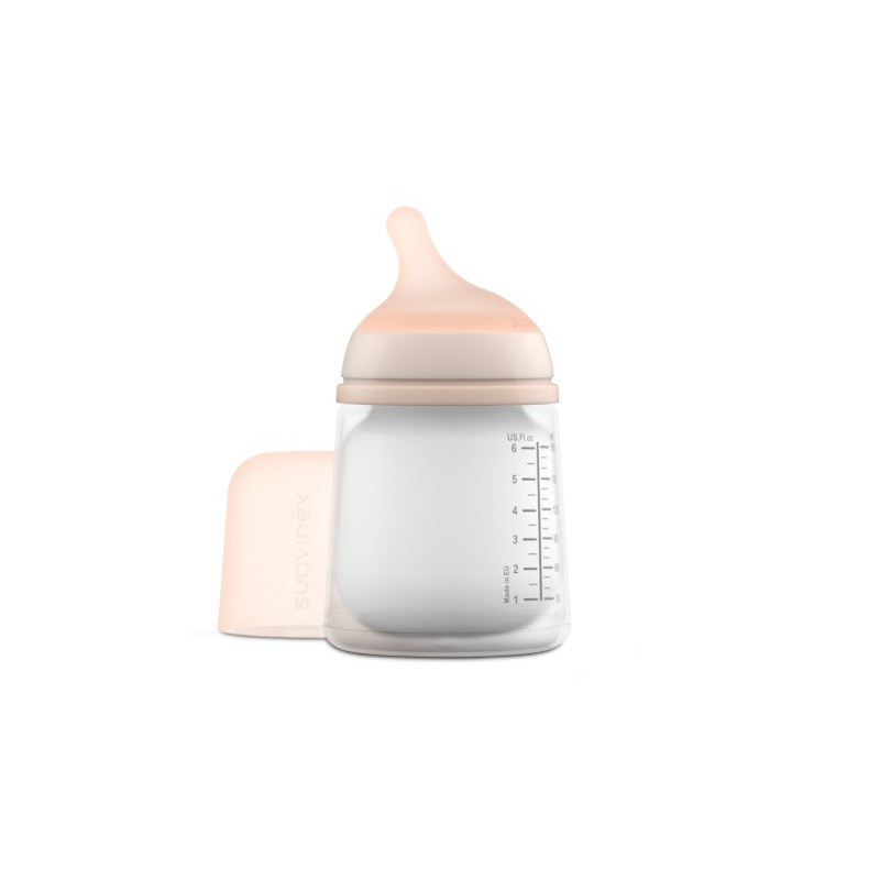 Coffret biberon Zéro.Zéro 180 ml + sucette SUAVINEX