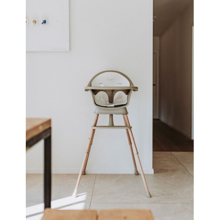 Chaise haute évolutive Ultimo 3 Luxe QUAX Thym/naturel