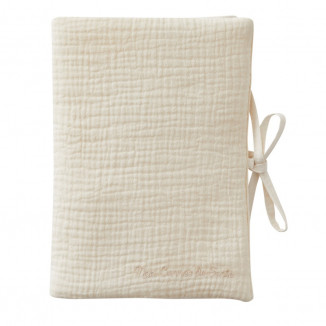 Protège carnet de santé gaze BB&CO Mix & Match Mousse de lait