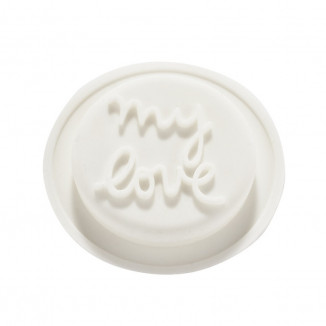 Lot de 2 opercules en silicones Cœurs/My love LE BIBERON FRANCAIS Maman-bébé par Soledad