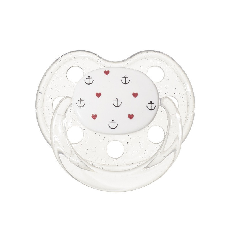 Sucette 0-6 mois Ancres et Cœurs LE BIBERON FRANCAIS Marine Nationale
