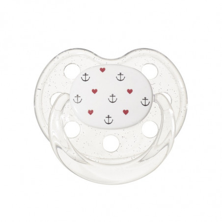 Sucette 0-6 mois Ancres et Cœurs LE BIBERON FRANCAIS Marine Nationale