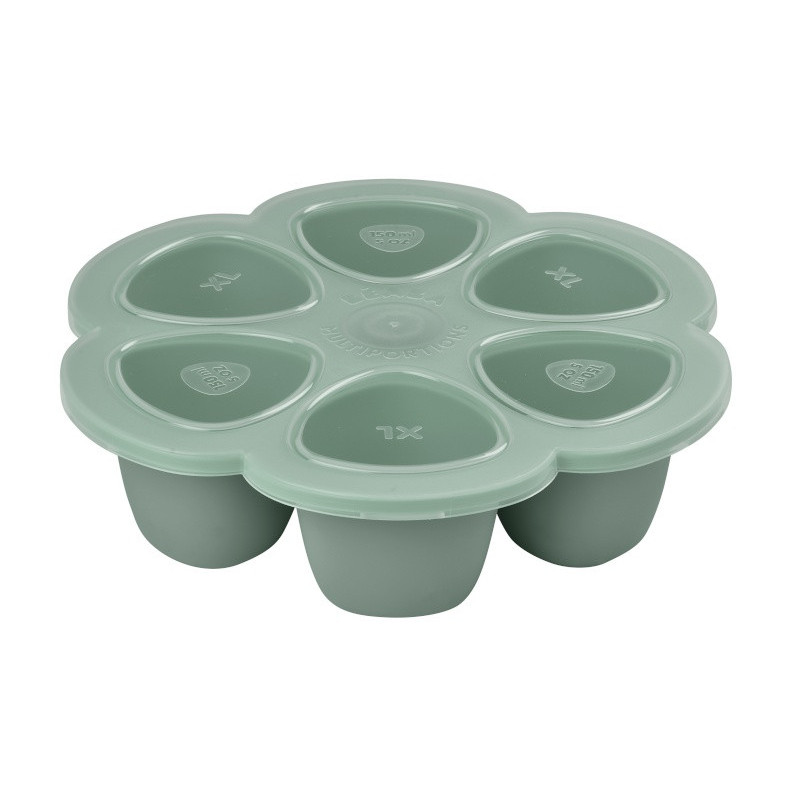 Multiportions en silicone 6x150ml BEABA Vert sauge green