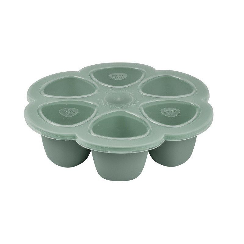 Multiportions silicone 6x90ml BEABA Vert sauge