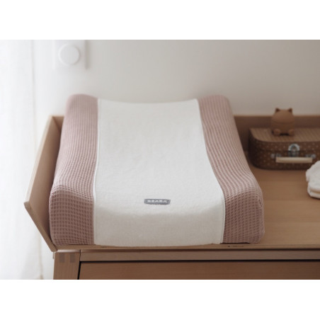Housse matelas à langer Sofalange BEABA Vieux rose