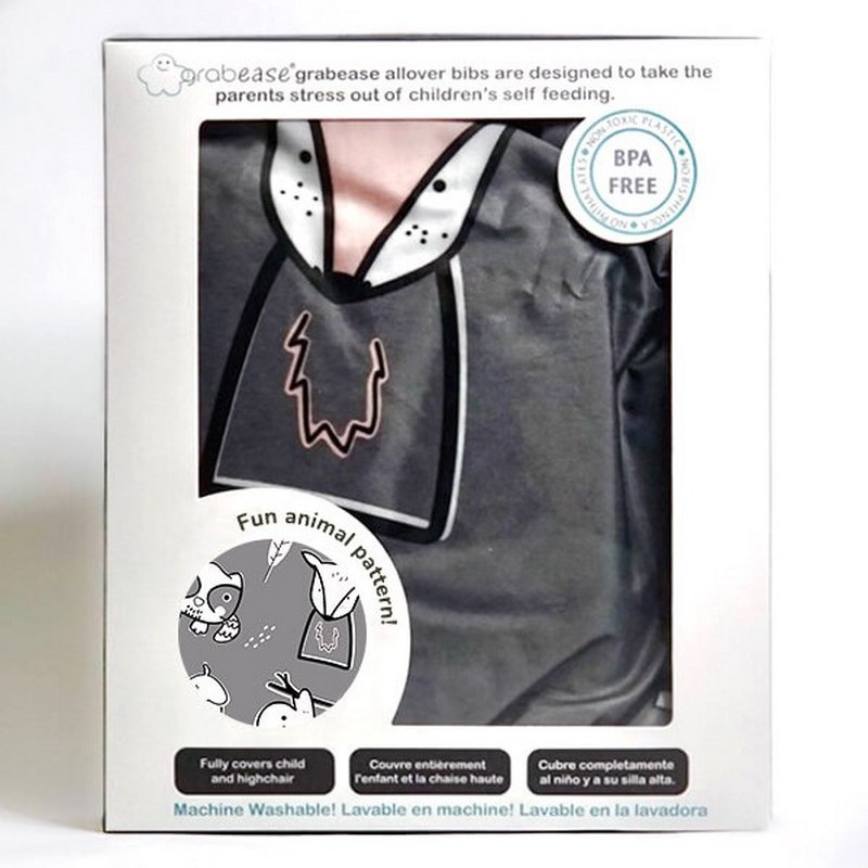 Bavoir intégral bébé et chaise haute GRABEASE Gris