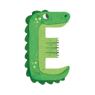 Lettre en bois "E" MOULIN ROTY Vert