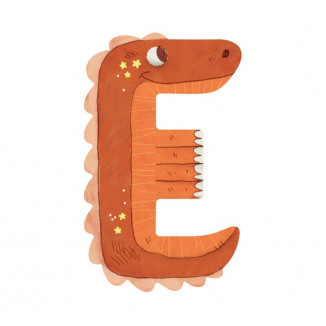 Lettre en bois "E" MOULIN ROTY Orange