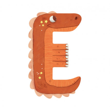 Lettre en bois "E" MOULIN ROTY Orange
