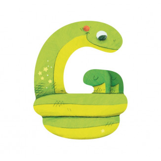 Lettre en bois "G" MOULIN ROTY Vert