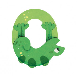 Lettre en bois "O" MOULIN ROTY Vert