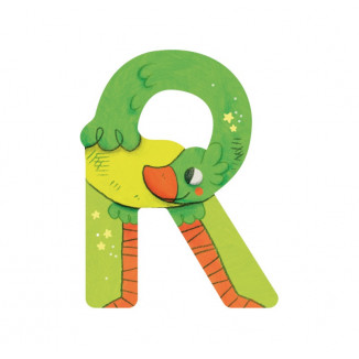 Lettre en bois "R" MOULIN ROTY Vert