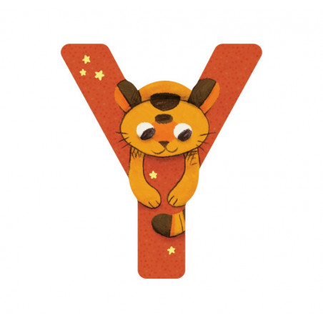 Lettre en bois "Y" MOULIN ROTY Vert