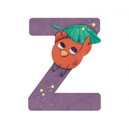 Lettre en bois "Z" MOULIN ROTY Vert