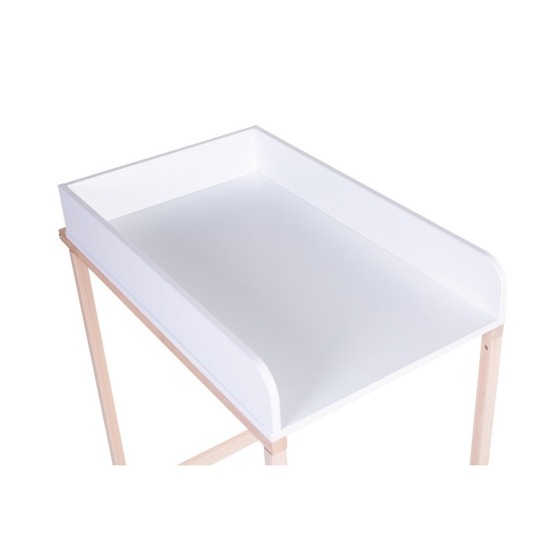 Table à langer et baignoire CHILDHOME Naturel/blanc