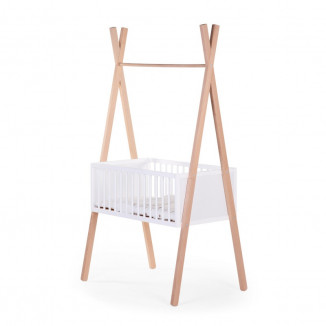 Berceau tipi CHILDHOME Naturel/blanc