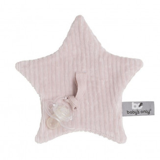Doudou et attache-sucette Sense BABY'S ONLY Vieux rose
