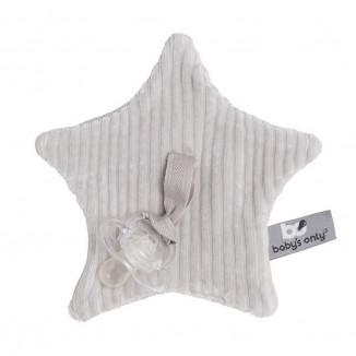 Doudou et attache-sucette Sense BABY'S ONLY Caillou gris