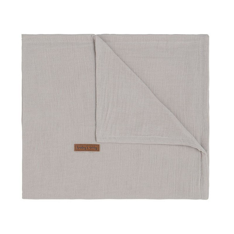 Couverture de berceau 70x95 BABY'S ONLY Breeze Urban taupe