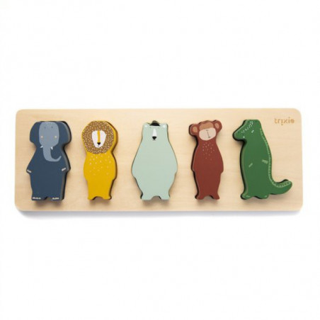 Puzzle de formes en bois TRIXIE All animals
