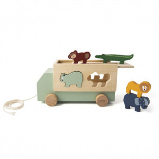 Camion en bois animaux TRIXIE All animals