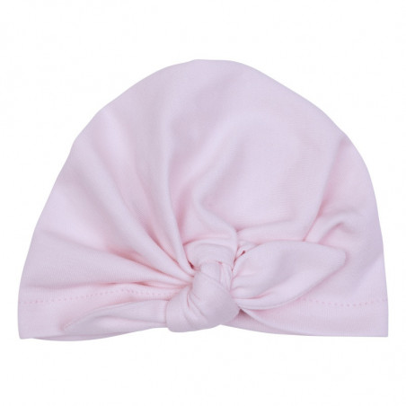 Bonnet forme turban BB&CO Rose pastel