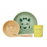 Coffret repas en silicone pastel VULLI Sophie la girafe