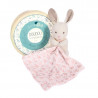 Lapin avec doudou rose 15cm DOUDOU&COMPAGNIE Botanic