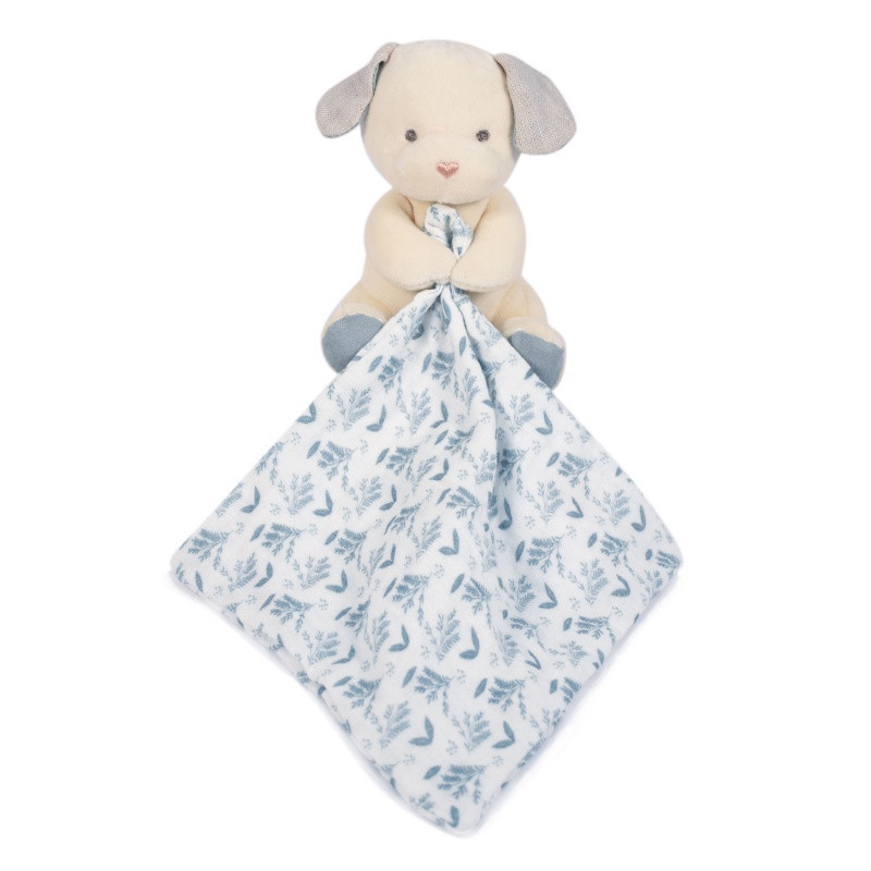 Chien avec doudou bleu 15cm DOUDOU&COMPAGNIE Botanic
