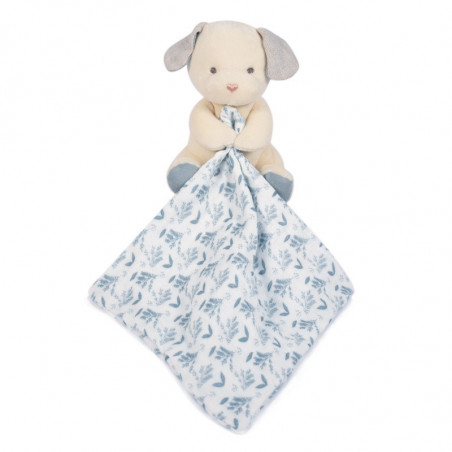 Chien avec doudou bleu 15cm DOUDOU&COMPAGNIE Botanic