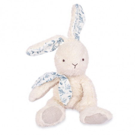 Peluche-lapin blanc en coton bio 25 cm DOUDOU&COMPAGNIE Botanic