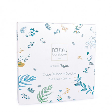 Coffret sortie de bain 80x80 + doudou DOUDOU&COMPAGNIE Yoca le koala