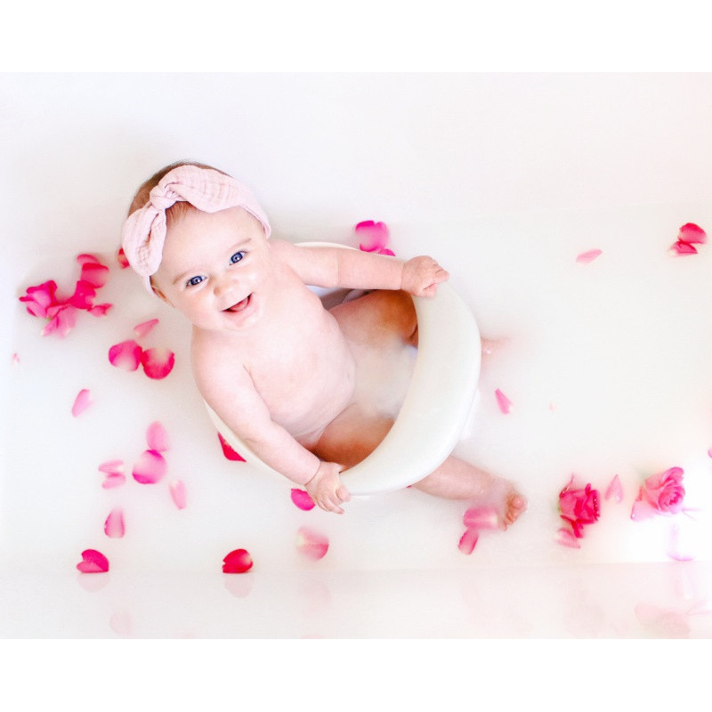 Siège de bain avec base rotative 360° BABYDAM Gris/blanc