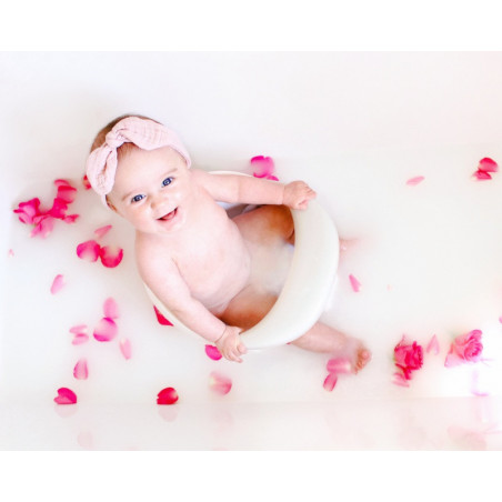 Siège de bain avec base rotative 360° BABYDAM Gris/blanc