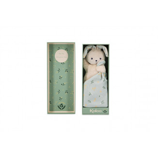 Doudou lapin Carré douceur KALOO Bouquet d'agrumes