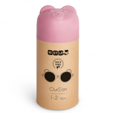 Lunettes de soleil Ourson 1-2 ans KI ET LA Rose pale