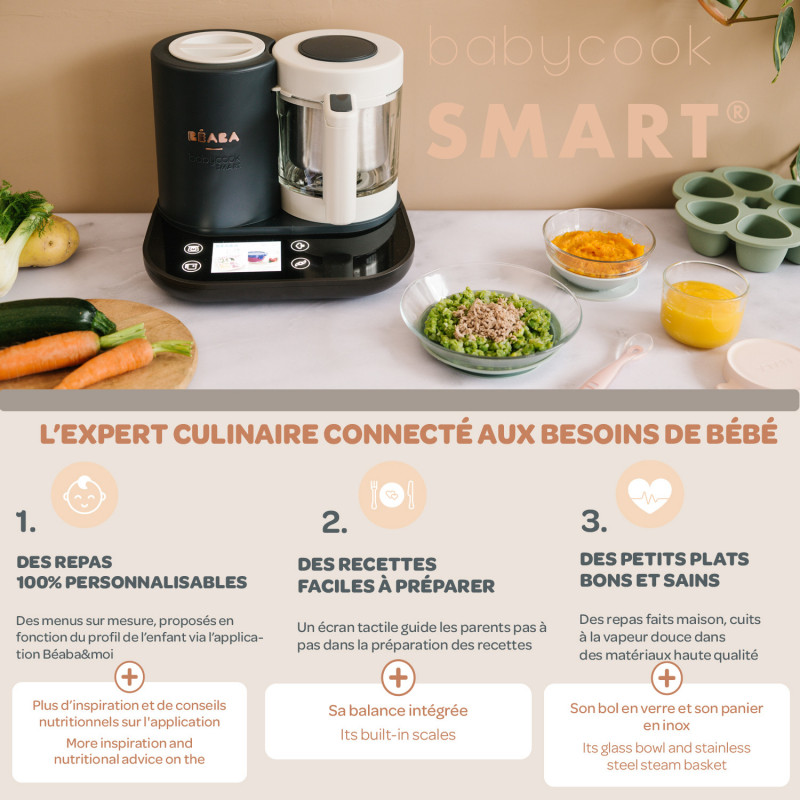 Babycook Smart BEABA Gris anthracite
