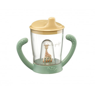 Tasse anti-fuite mascotte pastel VULLI Sophie la girafe