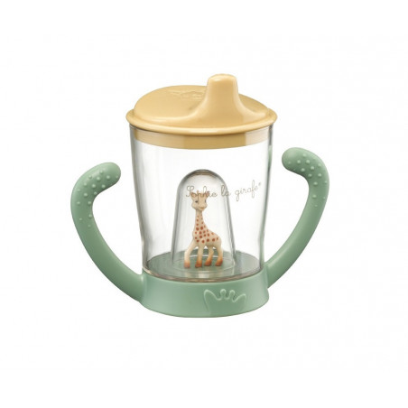 Tasse anti-fuite mascotte pastel VULLI Sophie la girafe