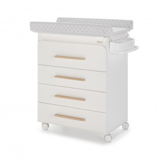 Commode de bain Trévi MICUNA Blanc/cire naturelle