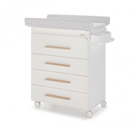 Commode de bain Trévi MICUNA Blanc/cire naturelle