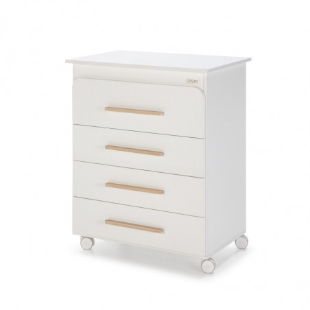 Commode de bain Trévi MICUNA Blanc/cire naturelle