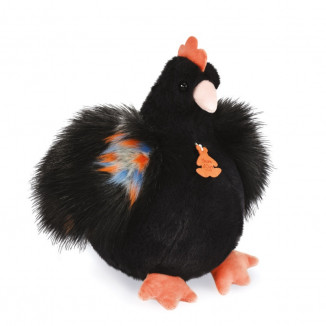 Peluche poulette 28cm HISTOIRE D'OURS Noir
