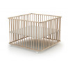 Parc pliant 100 x 100 cm WeBaby AT4 Hêtre brut