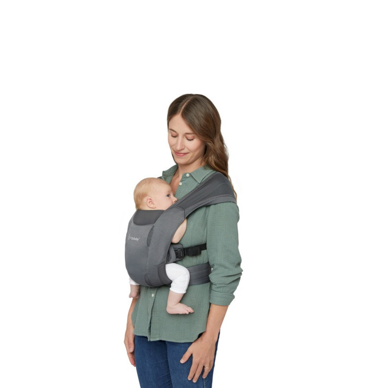 Porte bebe Embrace soft air mesh ERGOBABY Noir delave