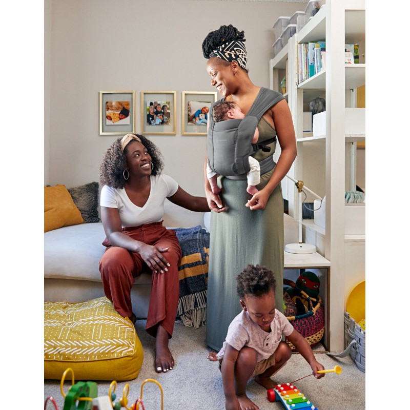 Porte bebe Embrace soft air mesh ERGOBABY Noir delave